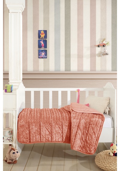 Elart Velvet Bebek Yorgan 150x100 Cm Tarçın