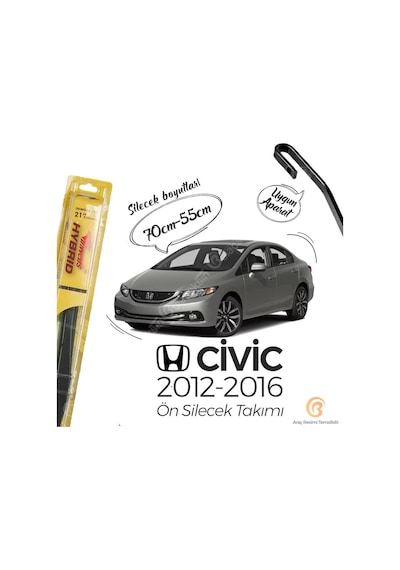 Honda Civic Fb7 Silecek Takımı 2012-2016 İnwells Hibrit