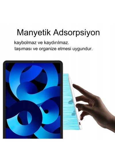 Ipad Pencil Ipad Pro 7-6-5-4-3 Ipad 11-10-9-8-7-6 Ipad Ipad Mini Uyumlu Avuç İçi Alglamayan Kalem Beyaz