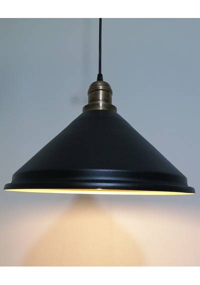 Riolight Retro Siyah Içi Gold Tekli Sarkıt Çap: 33Cm (538289238)