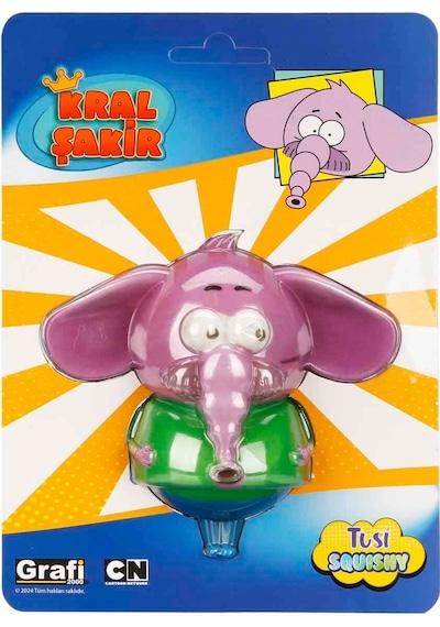 Tusi Squishy Köpük Fil Necati Figürü 13 Cm Kral Şakir - Fil Necati