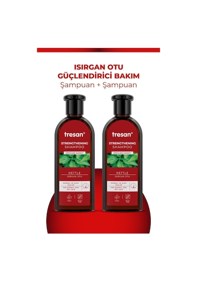 Isırgan Otu Dökülme Karşıtı & Güçlendirici Bakım Şampuanı Normal Ve Kuru Saçlar 300 Ml X2