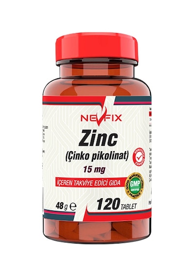 Nevfix Zinc Çinko Pikolinat 15 Mg 120   Tablet