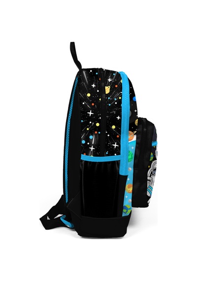 Minosso Astronot Desenli Erkek Çocuk İlkokul Sırt Çantası 1005 Siyah