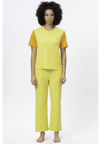 United Colors Of Benetton Kadın Pijama Üstü 71461 Sarı