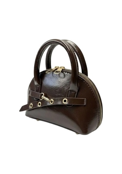 Biem Accessory Biem Kahverengi Oval Mini El Ve Omuz Çantası Çok Renkli