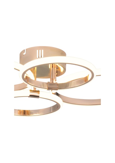Pl 02 4 Model Gold 3 Renkli Salon Ve Oturma Odası İçin İdeal Alüminyum Avize, 60x10 Gold