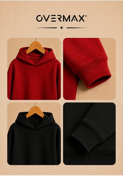 Overmax Çocuk 2 Li Sweatshirt Takımı 3-12 Yaş Siyah-kırmızı - 917353073 Siyah-kırmızı