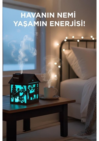 Ambiyans Ev Hediyesi Konsept Ürün Hava Nemlendiricisi Buhar Makinesi H14 Koyu Kahverengi