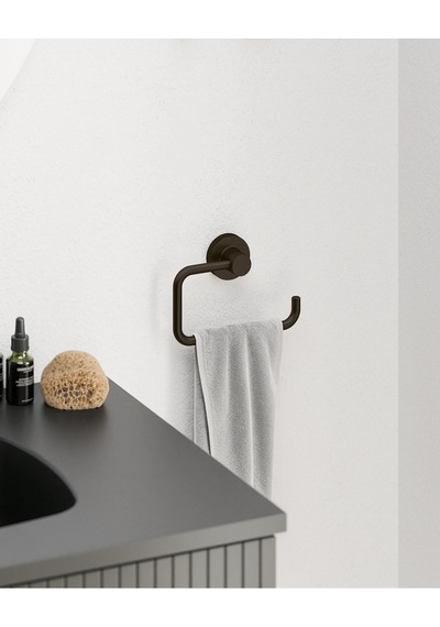 Tecno Black Tuvalet Kağıtlık, Açık - Mat Siyah Mat Siyah