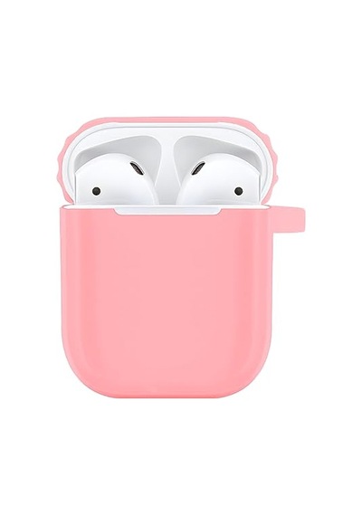 Ayrex Airpods 1/2 Uyumlu Rubber Silicone Case Kancalı Yumuşak Silikon Kılıf Airpods 1 Ve 2 Uyumlu Kulaklık Kılıf