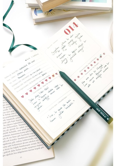 Kitap Okuma Günlüğü Reading Journal Yeşil