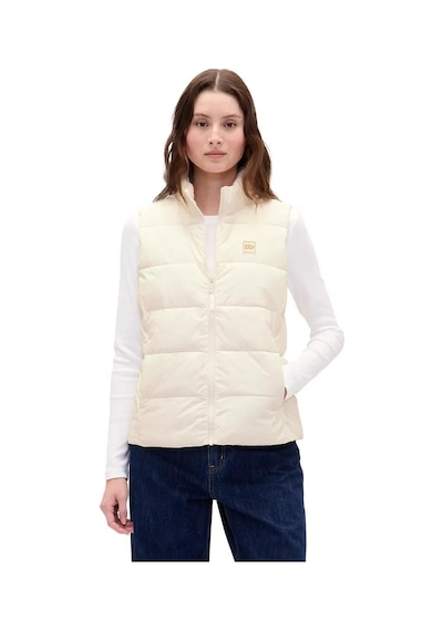 Gap 791282004 V-frch Logo Lw Puffer Vest Kadın Yelek Krem