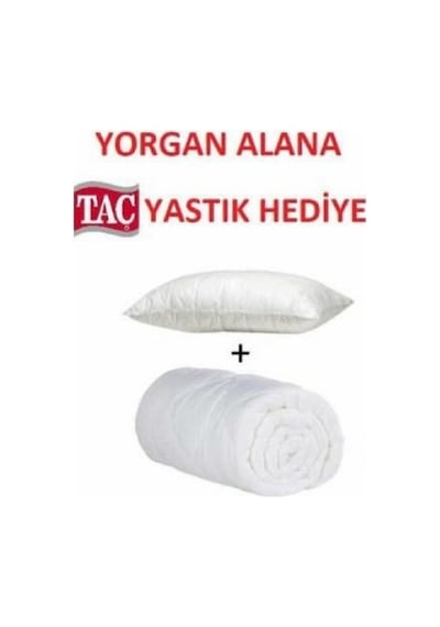 Taç Comfort Microfiber Yastık Hediyeli Tek Kişilik Yorgan Set
