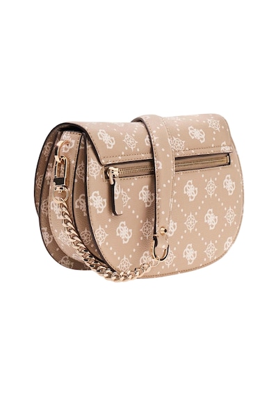 Guess Hwgp9898200 Carrie Logo Flap Kadın Omuz Çantası Bej