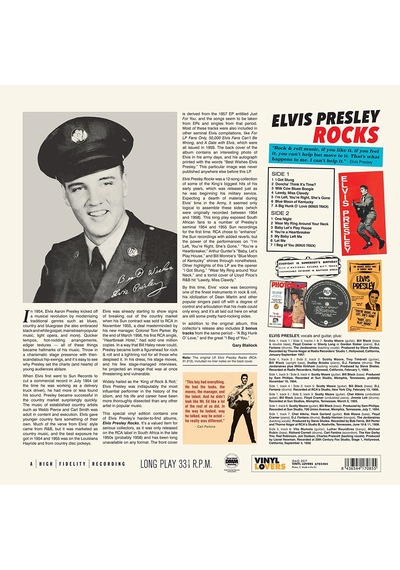 Elvis Presley - Rocks + 2 Bonus Tracks - Plak