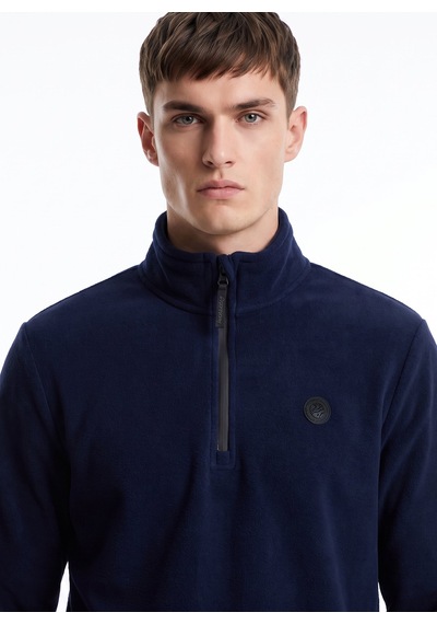 Discovery Expedition D5wm-swt3301 Lacivert Dik Basic Erkek Polar Sweatshırt