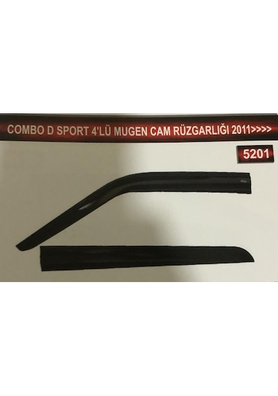 Opel Combo D Sport 4'Lü Mugen Cam Rüzgarlık Seti