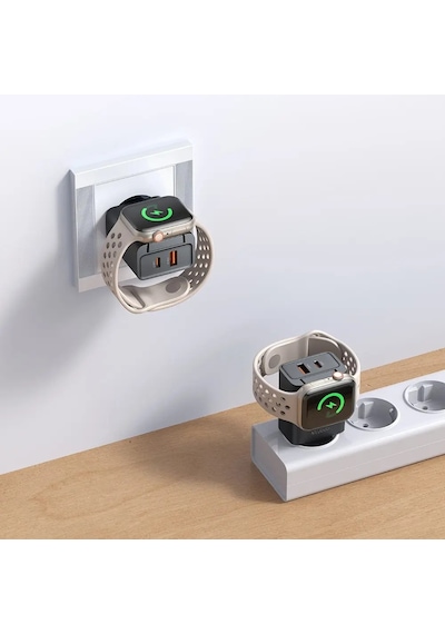 Mcdodo Ch-3700 30w 2in1 Kablosuz Apple Uyumlu iOS Watch Ve Şarj Adaptörü