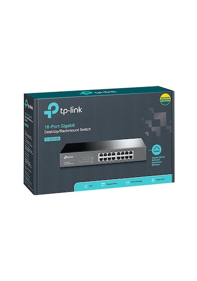 Tp-Link TL-SG1016D 16 Port 10/100/1000 Mbps Gıgabıt  Swıtch