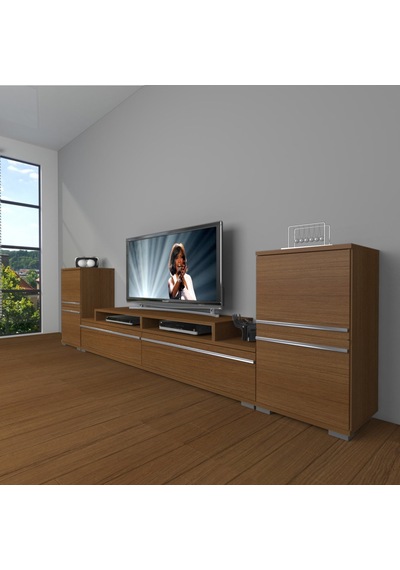 Decoraktiv Ekoflex On2 Mdf Tv Ünitesi Tv Sehpası - Naturel Ceviz