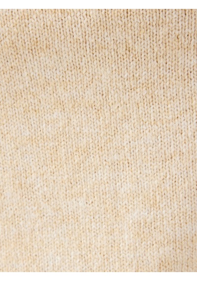 Regular Long Crop Kadın Kazak Kahverengi