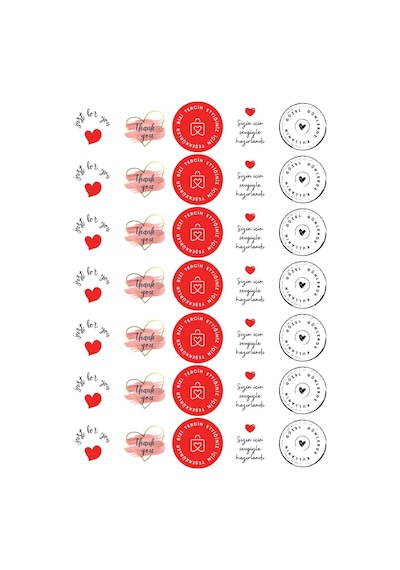5li Paket Kağıdı, 35m Paket İpi Ve 35 Adet Stickerdan Oluşan Ambalaj Seti Tek Ebat
