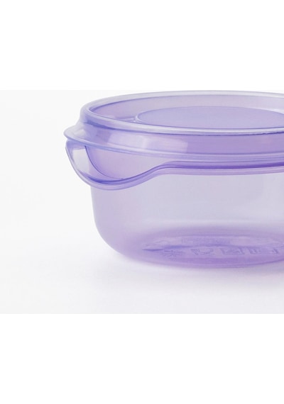 Ikea Pruta 3'lü Gıda Saklama Kabı Seti 70 Ml 4 X 7 Cm Şeffaf Leylak Diğer