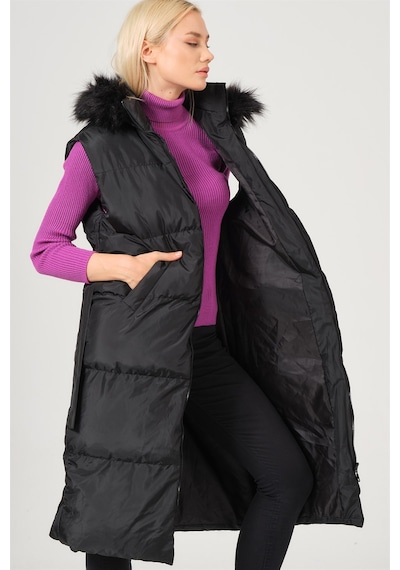 Dewberry Bayan Yelek Z6744 Siyah