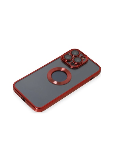Newface - 45 - Apple iPhone Uyumlu 14 Pro Kılıf Slot Silikon - Aconcept - - Kırmızı
