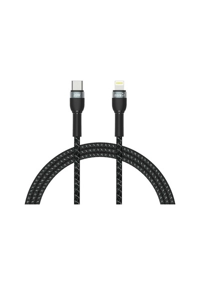 Zore Shira Serisi Type-C To Lightning Pd Kablo 1 Metre-Siyah