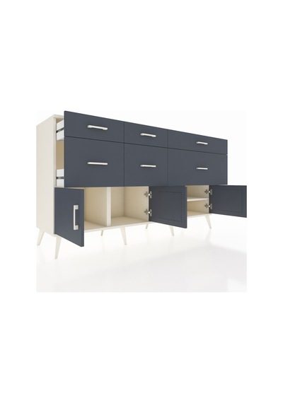 Hyperion Konsol Tek Raflı 6 Çekmeceli 4 Kapaklı 176x44x99 Aytaşı- Aytaşı-antrasit Hyperion Konsol Tek Raflı 6 Çekmeceli 4 Kapaklı 176x44x99 Aytaşı- Aytaşı-antrasit