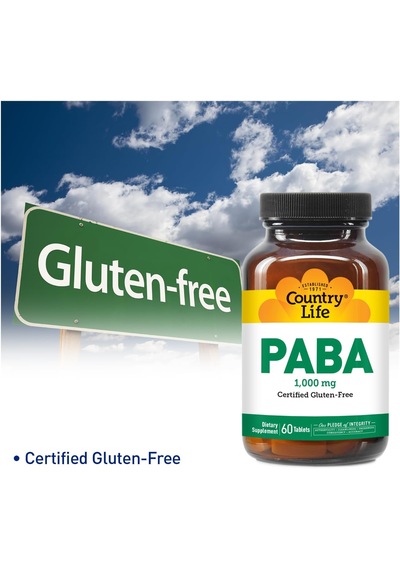 Country Life Paba 1,000 Mg 60 Tablet