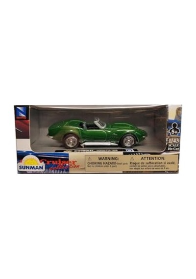 Newray 1:43 Diecast Koleksiyon Metal Araba 1969 Chevrolet Corvette