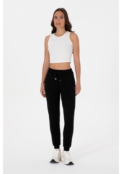 U.S. Polo Assn. Kadın Siyah Jogger Eşofman Altı 50313584-VR046