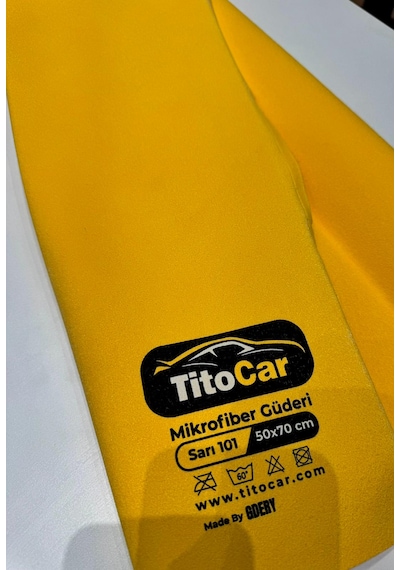 Titocar Mikrofiber Güderi Bez Sarı 101 50x70 Cm