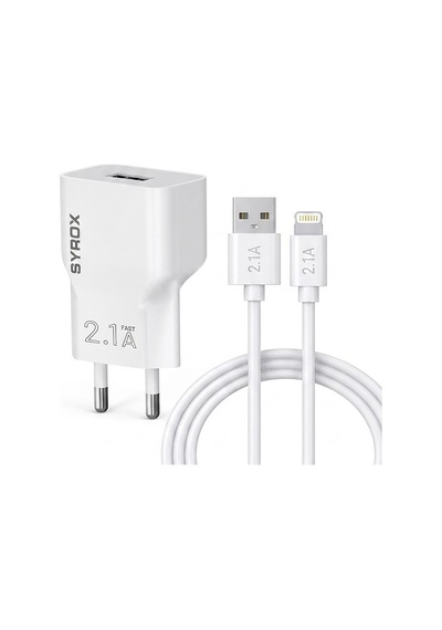 J25 Hızlı Şarj Cihazı Seti - Usb To Lightning 2.1a Başlık Ve Kablo Kombinasyonu