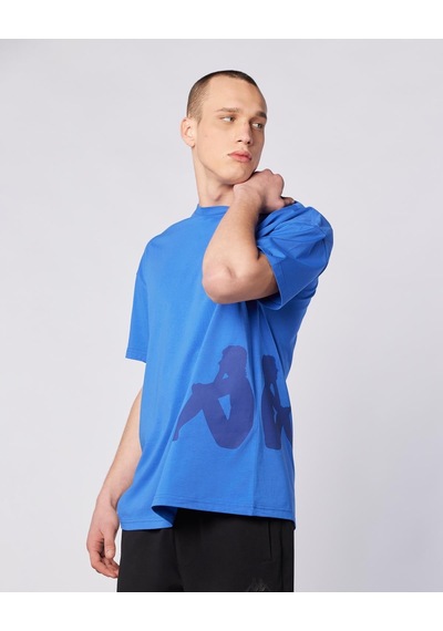 Kappa Owen Tshirt Erkek Mavi Comfort Tişört