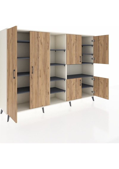 Hyperion Dolap 13 Raflı 6 Kapaklı 220x44x163 Aytaşı-çam/antrasit Atlas Çam/antrasıt - Aytası Hyperion Dolap 13 Raflı 6 Kapaklı 220x44x163 Aytaşı-çam/antrasit Atlas Çam/antrasıt - Aytası
