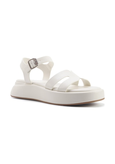 Nine West Velart 5fx Kırık Beyaz Kadın Kalın Taban Sandalet 000000000101948143 Beyaz