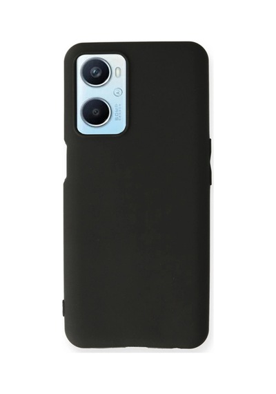Oppo A96 Kılıf First Silikon - Siyah Evimdeyokyok