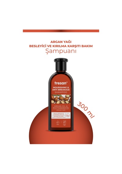 Argan Yağı Besleyici Ve Kırılma Karşıtı Bakım Şampuanı 300 Ml X 2 Adet Tüm Saçlar