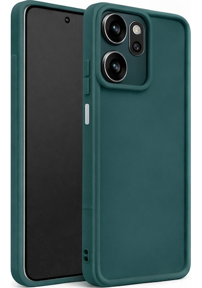 Infinix Smart 9 Ve Hot50i Ve X6531 Ve Smart9hd Uyumlu Kamera Çıkıntılı Mat Silikon Telefon Kılıfı Yeşil