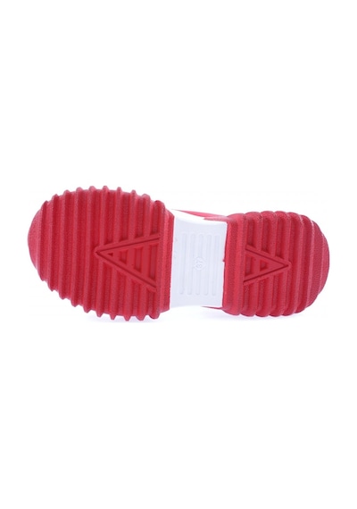 Dgn Z2 23y Kadin Mega Kalin Taban Simli Sneakers Ayakkabi Z2-1720-R0766 Kırmızı