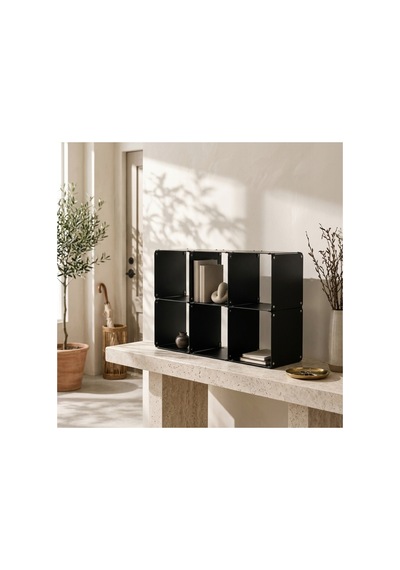 Node 6'lı Modüler Metal Açık Raf Ünitesi Konsol Ve Masaüstü Kitaplık 50x33 Cm Siyah - 944245501 Siyah Node 6'lı Modüler Metal Açık Raf Ünitesi Konsol Ve Masaüstü Kitaplık 50x33 Cm Siyah - 944245501 Siyah