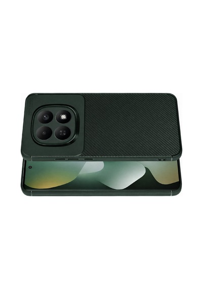 Xiaomi Redmi Note 15 Pro 5g Uyumlu Auto Focus Karbon Kapak - Koyu Yeşil