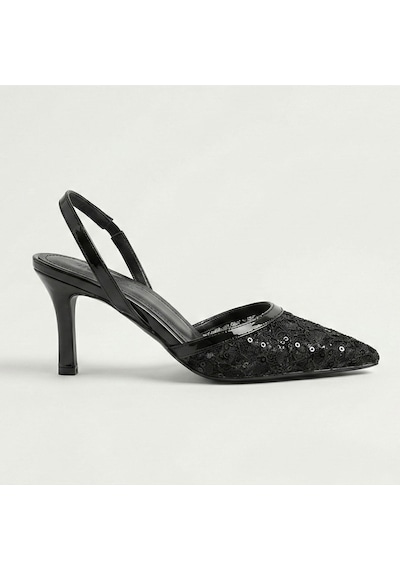 Giamgia Kadın Dantel İşlemeli Sivri Burun İnce Topuklu Stiletto Gelin Abiye Ayakkabı-2313 Siyah Giamgia Kadın Dantel İşlemeli Sivri Burun İnce Topuklu Stiletto Gelin Abiye Ayakkabı-2313 Siyah