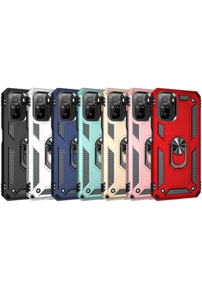 Rba Aksesuar Redmi Note 10s Kılıf Rba Vega Kapak - Kırmızı Kırmızı