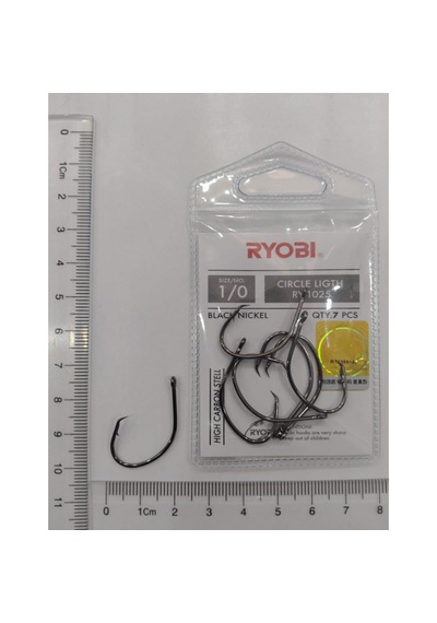 Ryobı Ry-1025 Circle Light Black Nıckel Japon İğne 1/0