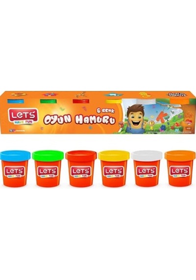 Lets Oyun Hamuru 6 Renk 660 Gr L8450 Çok Renkli